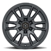 2417858347SB ICON ALLOYS VECTOR6 SATIN BLACK 17 X 8.5 / 6 X 5.5 +0MM / 4.75′” BS