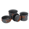 Naturehike Updated Four-piece hiking Camping Cookware - Carbon