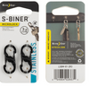 NiteIze S-Biner® MicroLock® Stainless Steel - 2 Pack - Black