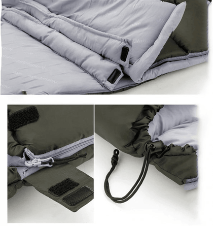Naturehike U series envelope sleeping Bag with hood U350 - Brown