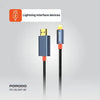 Porodo Woven Cable Lightning to HDMI