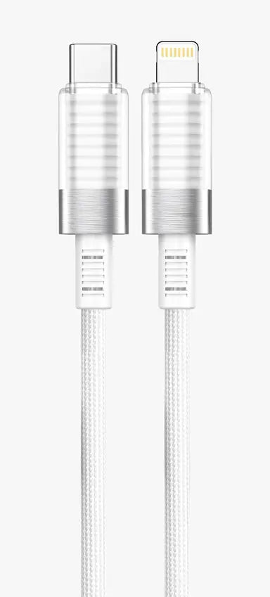 Porodo Crystal Shell  GaN Wall Charger 1.2M Lightning Cable Included
