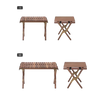 Naturehike - HTM Outdoor Folding Egg Roll Table  - Burlywood