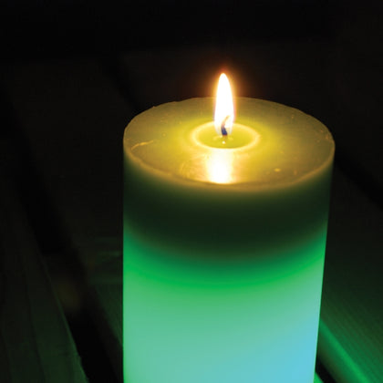 Zero in Citronella Colour Change Pillar Candle