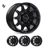 عجلات INVADER بحجم 17X9 لسيارات Silverado / Sierra 1500 (6/139) +12 إزاحة
