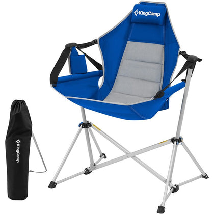 King Camp - Hammock Camp Recliner Chair  - Blue / Grey
