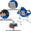 King Camp - Hammock Camp Recliner Chair  - Blue / Grey