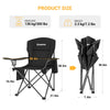 KingCamp Oversized Folding Chair Lotus Black