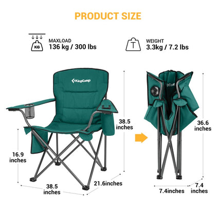 KingCamp Oversized Folding Chair Lotus Green