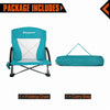 KingCamp Portable Low Sling Chair - Cyan