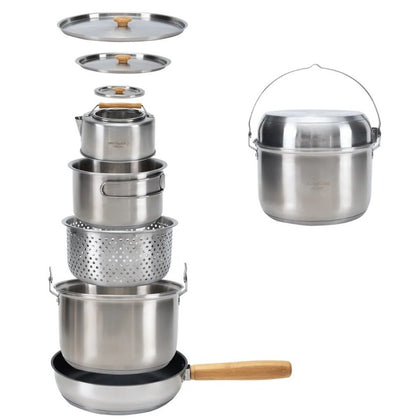 KingCamp Stainless Steel Cookware Set 1