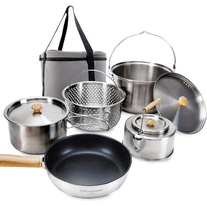 KingCamp Stainless Steel Cookware Set 1