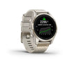 Garmin - Epix™ Pro (Gen 2) – Sapphire Edition | 42 mm Soft Gold with Cream Heathered Nylon Band