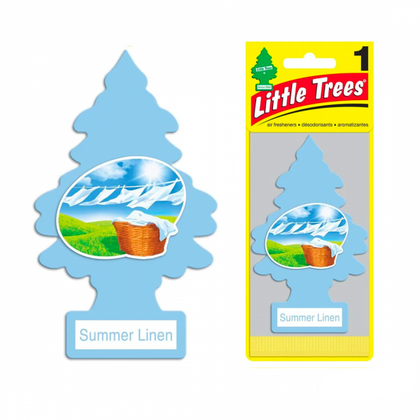 Little Tree Summer Linen Fragrance Air Fresheners Imported In Usa