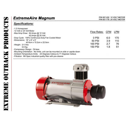 Extremeaire Magnum 12 Volt Compressor