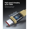Voltme Powerlink YoYo Cable 5A 1.0M Retractable (Dual-Way Retractable Cable) Type C to Type C Sand