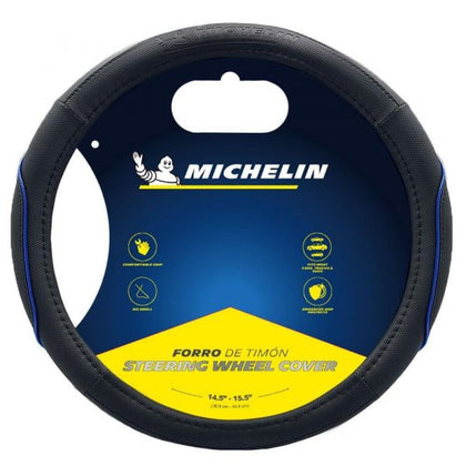 Michelin Steering Wheel Cover Blk Blue ML-1003-NAZ