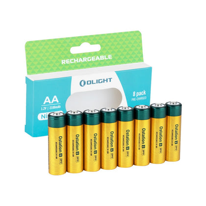 OLIGHT OSTATION B PRO, AA 8PCS/PACK, 2100MAH