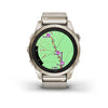 Garmin - Epix™ Pro (Gen 2) – Sapphire Edition | 42 mm Soft Gold with Cream Heathered Nylon Band