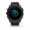 Garmin Fénix 8 – 51 mm, AMOLED Sapphire, Carbon grey DLC with Black/pebble grey silicone band