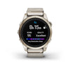 Garmin - Epix™ Pro (Gen 2) – Sapphire Edition | 42 mm Soft Gold with Cream Heathered Nylon Band
