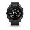 Garmin Fénix 8 – 51 mm, AMOLED Sapphire, Carbon grey DLC with Black/pebble grey silicone band