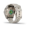 Garmin - Epix™ Pro (Gen 2) – Sapphire Edition | 42 mm Soft Gold with Cream Heathered Nylon Band