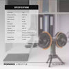 مروحة ذات رأسين متأرجحة من Porodo Lifestyle LFS150 - أسود