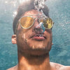 Speedo Sunny G Mariner Mirror Gold Aviators Swim Goggles Unisex Adult