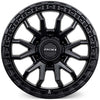 EVEREST (18X9) RAID MATT BLACK 4x ALLOY WHEELS (6/135) +12