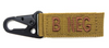 Blood Type Keychain Khaki