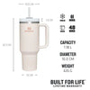 Stanley Quencher H2.0 Flowstate Tumbler 1.2L Rose Quartz
