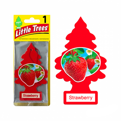 Little Tree Car Perfume Red,Strawberry Air Fresheners Imported From Usa