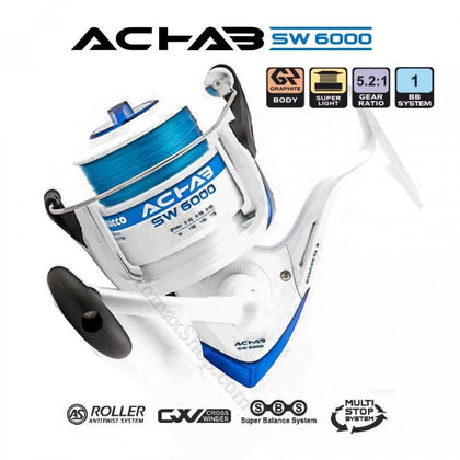 Trabucco - Reel Achab Sw Fd 6000 - White
