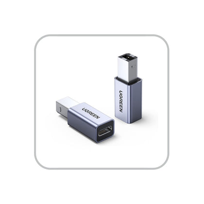 Ugreen USB2.0 USB-C/F to USB2.0 B/M Adapter Aluminum Case US382