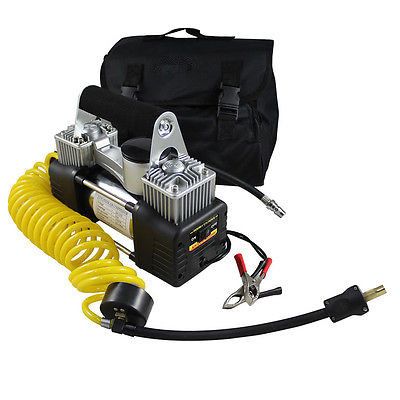 Vroom Mini Air Compressor 12V, 2 Cyl, 150Psi, 3M Hose