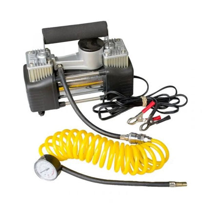 Vroom Mini Air Compressor 12V, 2 Cyl, 150Psi, 3M Hose