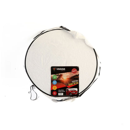 Vroom Front Sun Shade Collapsible Metal Ring 142X67CM