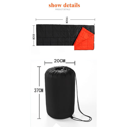 MRM Outdoor and Indoor Heating Sleeping Bag Black