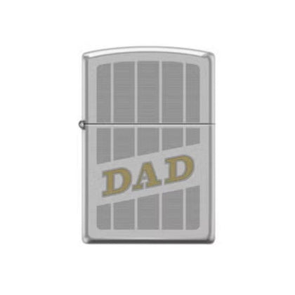 Zippo Lighter Windproof  In Chrome And Satin Dad