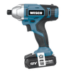 Wesco - 18V Lithium Impact Drill Driver 2x1.5 AH