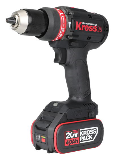 KRESS - Brushless Hammer Drill 20V 4Ah 2bat – KUC31.2