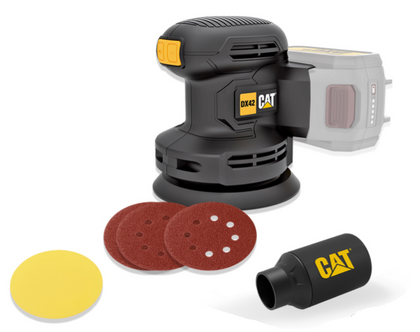 Cat  - 18V Brushed Orbital Sander (125mm) - IBF