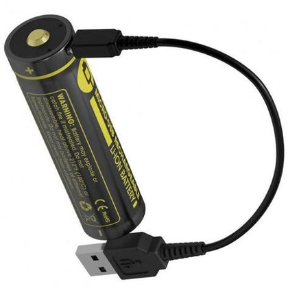 Nitecore - NL1826R USB Rechargeable 2600mAh 18650 Built-In Micro-USB Charge Port