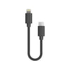 Powerology - USB-C to Lightning Cable 0.25m (Black)