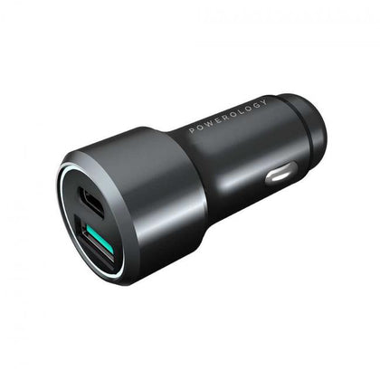 Powerology - Ultra-Quick18W Type-C Car Charger Dual Output