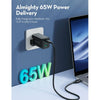 RAVPower - PD 65W 3-Port Wall Charger Black