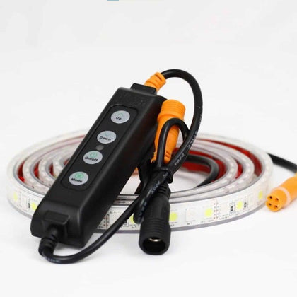 Hardkorr - 1m Orange & White LED Stick-on Tape Light