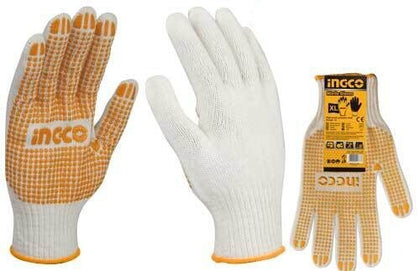 Ingco - Knitted & PVC Gloves
