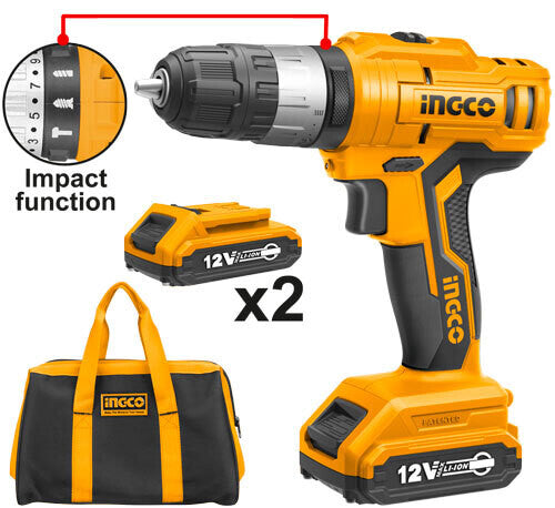 Ingco - Impact Drill Li-ion